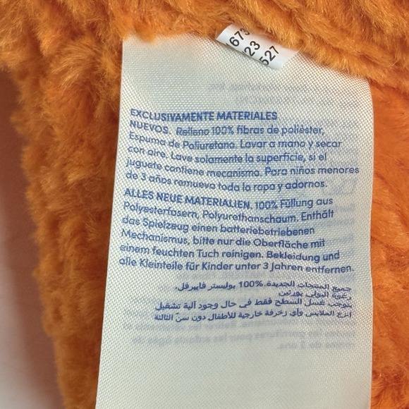 Build A Bear Halloween Jack-O-Lantern Head Orange Pumpkin Plush Sound Works - Picture 4 of 6